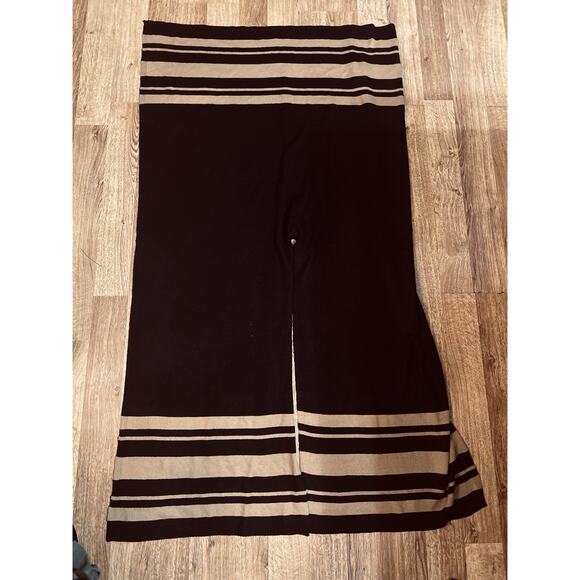 Nordstrom Rack Women's Sweater Shawl Wrap One Size Black Tan Acrylic Fall - Picture 2 of 5